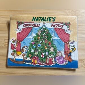 Vintage Holiday Photo Album Christmas Personalized Natalie’s 4x6 Holds 24 Photos